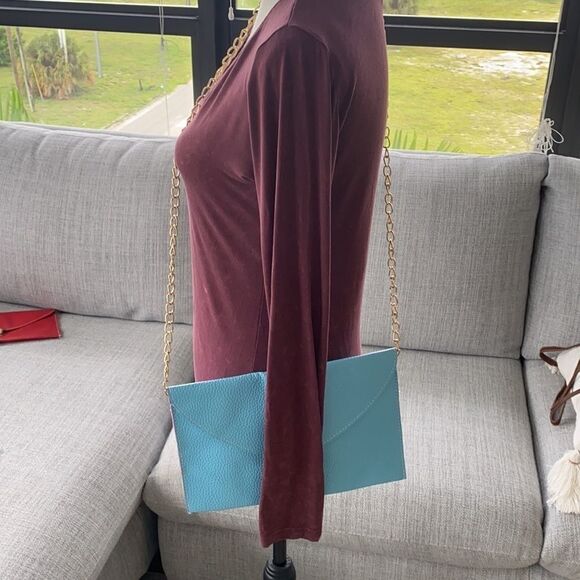 ‎Faux Leather Envelope Clutch Purse - Picture 9 of 9